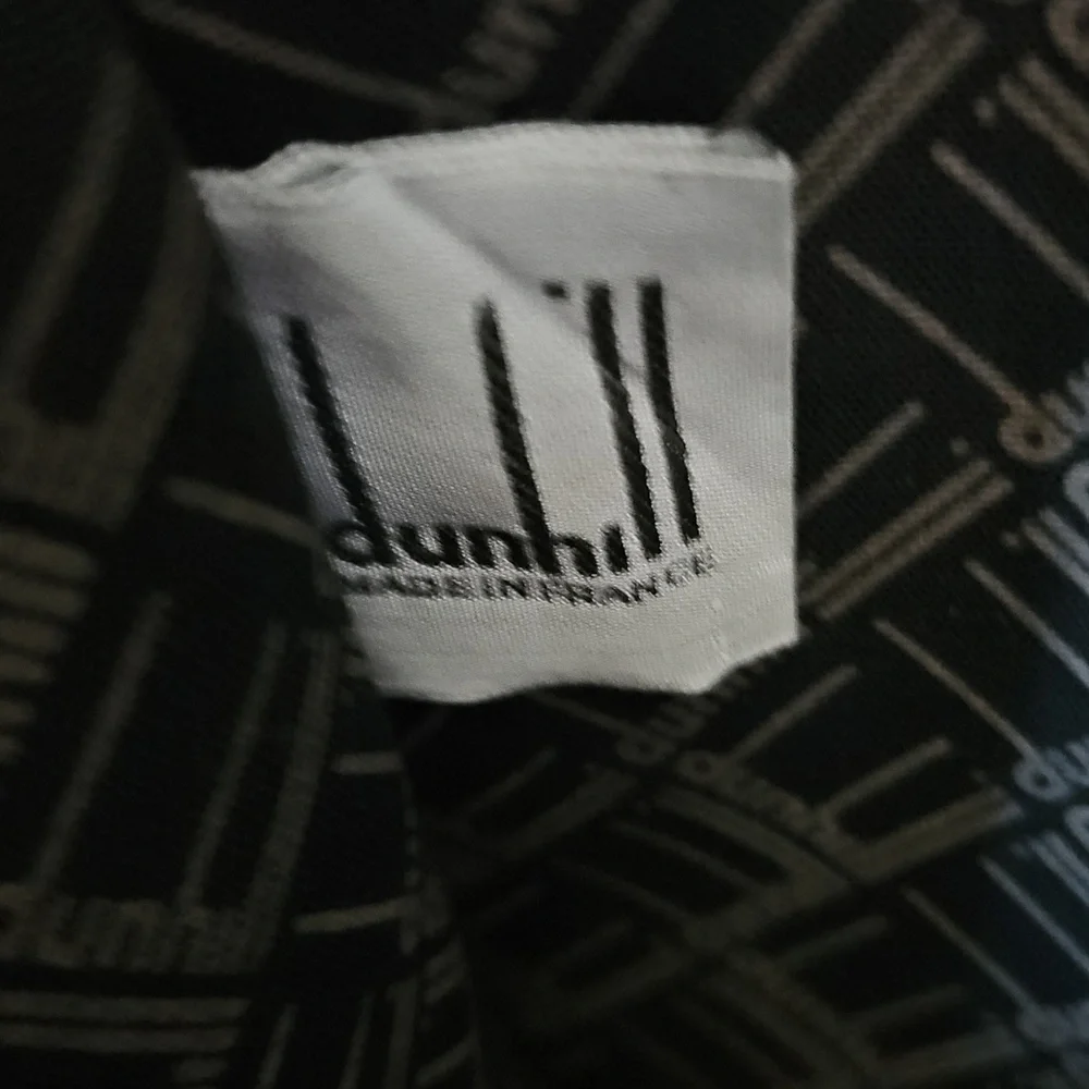 👀SALE💸 Dunhill Black and Brown Leather Travel Tote Duffel Bag